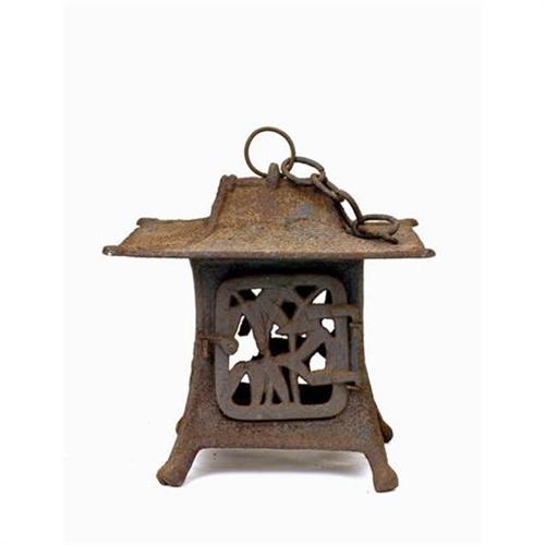 Old Japanese Cast Iron Pagoda Lantern Garden 2144426